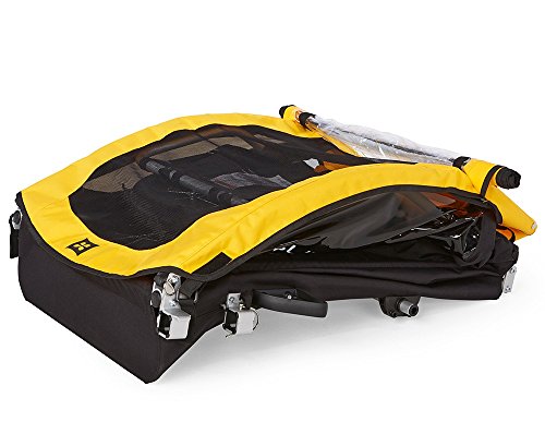 Burley Bee 2 Seat Children's Bicycle Trailer in Yellow - Image 7
