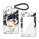 嘴平伊之助 IDカードホルダー 薄型多機能 カードケース 社員証ICカードケース 学生証名札ケース 銀行カード収納 通勤通学携帯便利 クリスマスプレゼント 萌えデザイン カードカバー