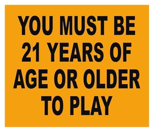 Legal Age Warning Bar Sign Metal 12x8 Inch