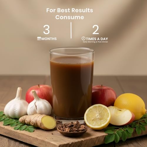 Image of The Wellness Shop Cholesto Care Juice 500ml | Ayurvedic Heart Health Drink with Arjuna Chhaal & Garlic | Manage Cholesterol Levels & Improve Digestion | Sugar-Free Supplement