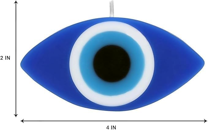 Eye Candle Gift Nazar Home Decor Handmade Candles Desk Sculpture Decoration for House Bedroom Living Room Set of 2 (Evil Eye)