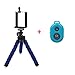 Produktbild Flexible Octopus Stativständer, Xidan Leichter Octopus Style Kompakter tragbarer und verstellbarer Stativständer und mit Bluetooth-Fernbedienung für Smartphone, Kamera, Webcam - Blau