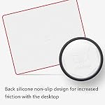 Mouse Pad, Resin Hard Surface Mouse Mat Polymer Silicone Bottom Gaming Mousepad No Smell Waterproof for Games, Office 30 x 24 cm (11.8 x 9.5in) - Image 4