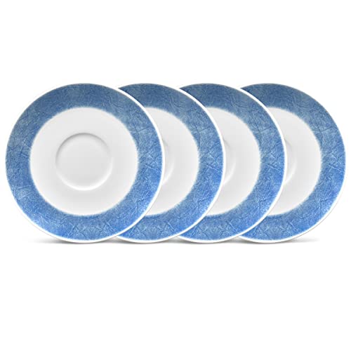 Noritake Blue Hammock Set of 4 Saucers, 6-1/4
