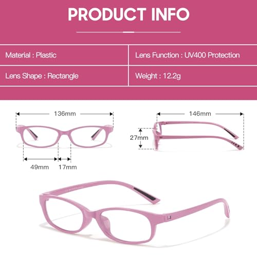 Image of DreamCalf Trendy Fake Glasses Small Rectangle Y2K Eyewear with Anti Blue Light for Women's Cosplay and Daily Style