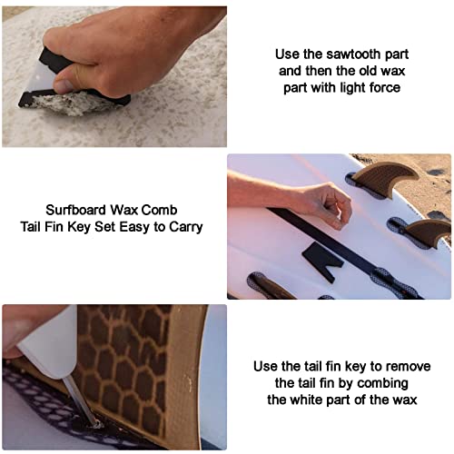 Mzshne Pettine per tavola da surf, raschietto per