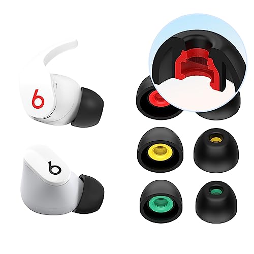 Premium Silicone Foam Eartips for Beats Studio Buds/Beats Fit Pro/Beats Studio Buds + (Black)