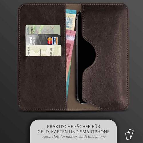 Étui pour OnePlus 12R à rabat marron idéal pour simplifier vos déplacements quotidiens