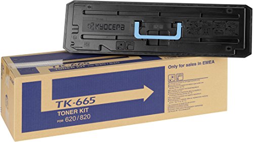 Kit toner noir Kyocera TK 665 haute capacité pour imprimantes professionnelles de bureau