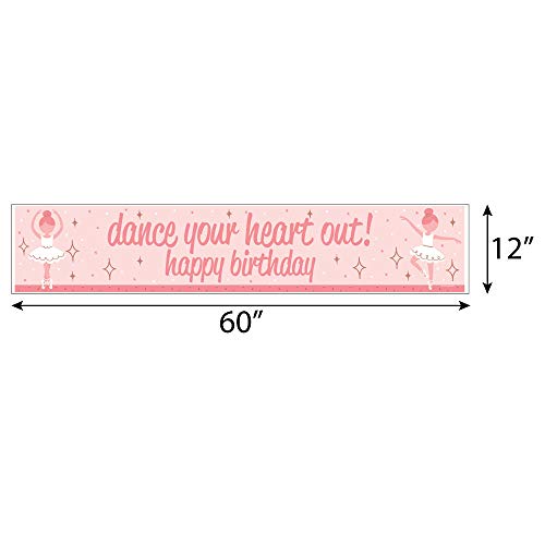 Big Dot Of Happiness Tutu Cute Ballerina - Happy Birthday Ballet Decorations Party Banner #TOP1
