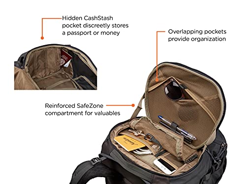 Thule Rucksack 70 Liter Unisex in Schwarz mit SafeZone-Fach