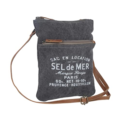 Unisex Adult Myra, Petit Gray Small Crossbody Handbags2