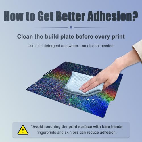 Image of Holographic Build Plate for Bambu Lab X2D X1C X1 X1E P1P P1S P2S A1