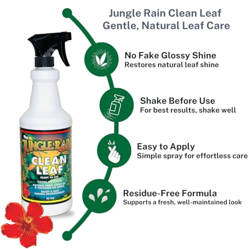 Limpiador Natural para Hojas Jungle Rain Clean Leaf 32 oz miniatura 4