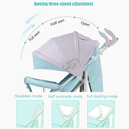 image for MUY Stroller Pushchair Lightweight, Small Foldable, One Hand Fold, Bug