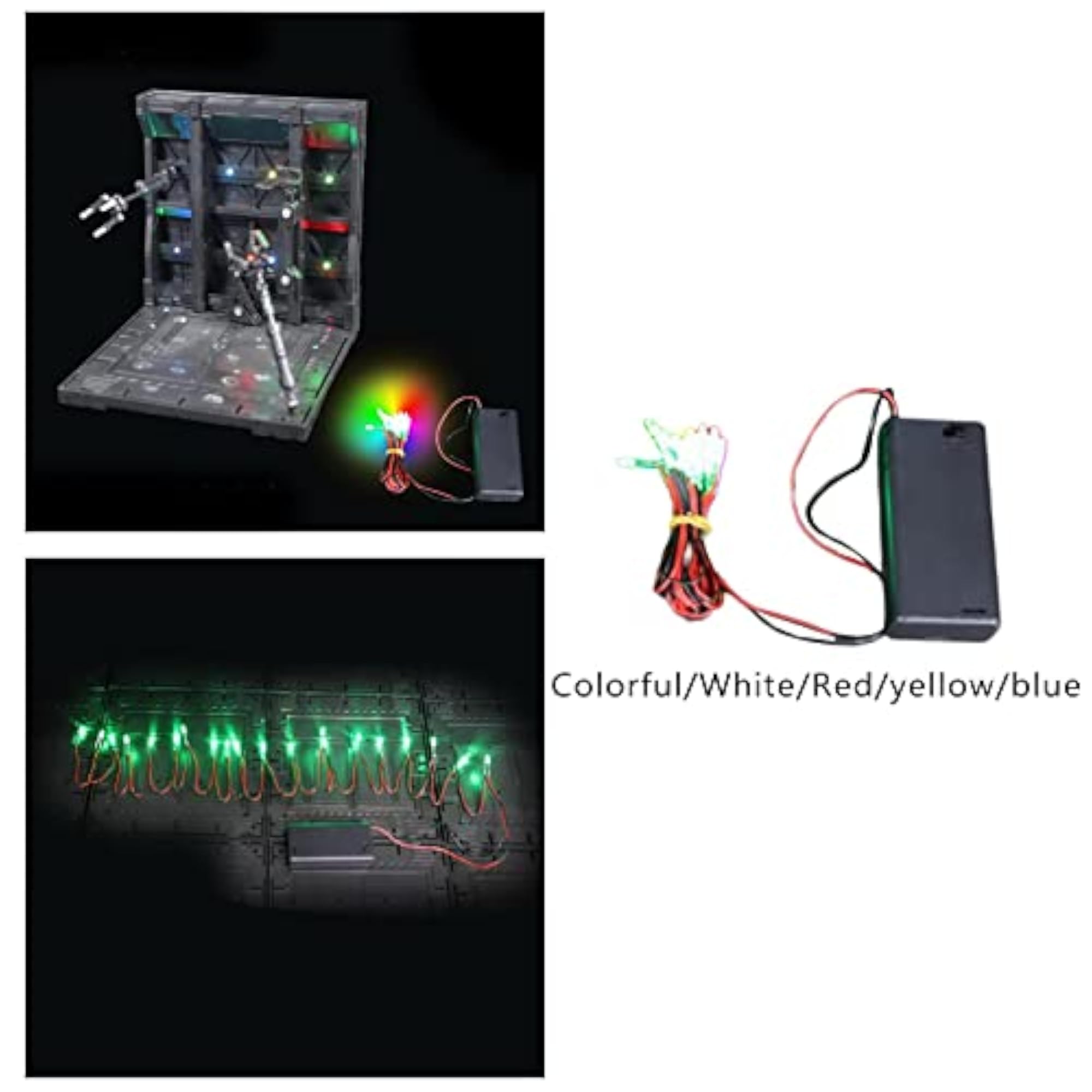 Colourful Light Strips for Gundam Action Figure Base