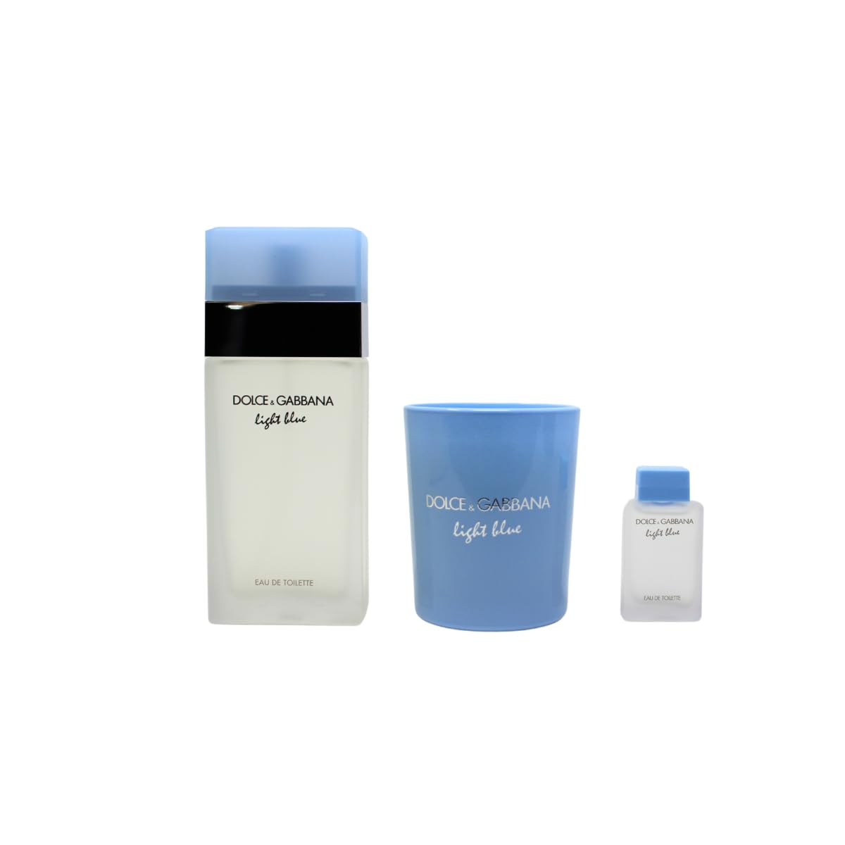 DOLCE & GABBANA light blue 香り付きキャンドル Dolce & Gabbana Light Blue Eau de Toilette 50ml Gift Set (Contains