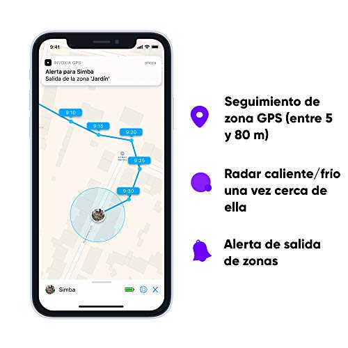 Invoxia Pet Tracker - Rastreador de GPS para gatos y perros con seguimiento de actividad, incluido ABO - Batería de larga duración - Ligero y pequeño