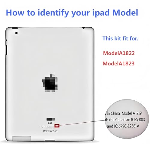 image for Dedyel Black Touch Screen Replacement for iPad 5 2017 9.7 inch, A1822 