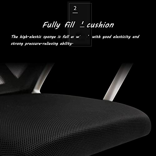 Chaise de direction LiChA en filet bleu : design ergonomique et dossier bas moderne - 5