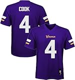 Outerstuff Dalvin Cook Minnesota Vikings NFL Kids Youth 8-20 Home Mid-Tier Player Jersey (US, Numeric, Size: 8, Regular, Purple)