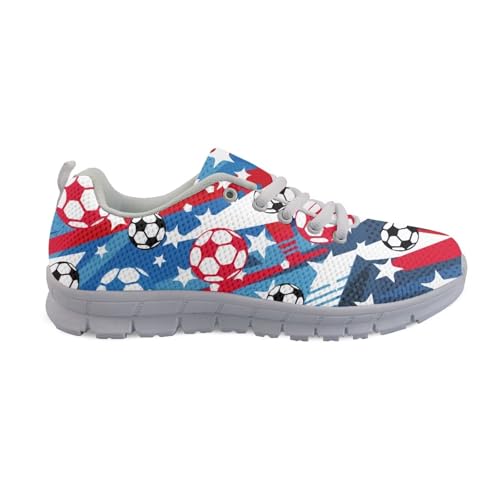 Image of GIFTPUZZ Mens Lace Up Athletic Trainers Running Sneakers Wedge Breathable Gym Lightweight Sports Tennis Shoes