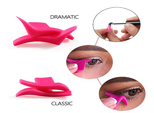 Lucktao Lazy Eye Shadow Applicator Silicon wing eyeliner Eyeshadow Stamp Crease (classic)
