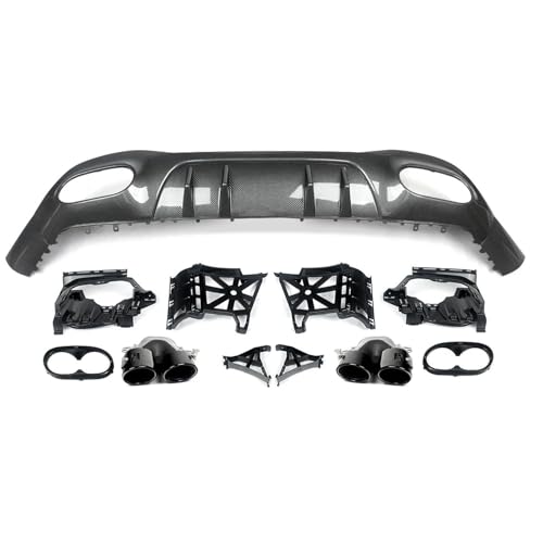 Difusor trasero W177 para Benz Clase A A200 A250 Sport Hatchback 2019+ acabado carbono