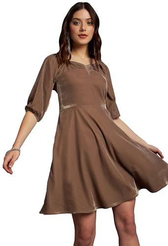 Image of ALL YOURS Womens Ravishing Velvet Slim Fit Party Dress for Women|Valentine Dress for Women|midi Dress for Women|Short Dresses for Women|Dresses for Women|Bodycon Dresses for Women|Bodycon Dresses