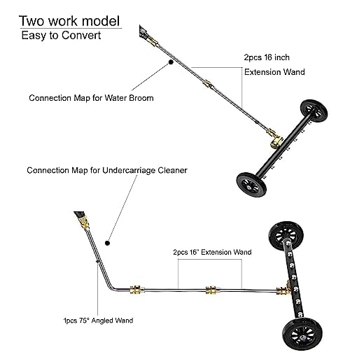 QCHENYI 2-in-1 Undercarriage Pressure Washer Cleaner