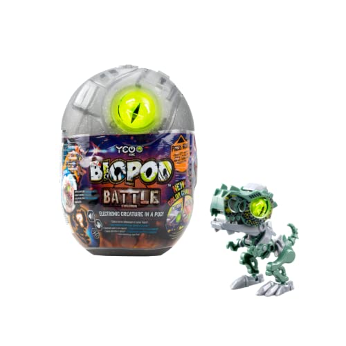 Silverlit YCOO - Biopod Battle Édition dans sa Capsule - Créature Dinosaure électronique à Construire - Effets Sonores Et Lumineux - 8 Modèles Différents - 9 cm - Dès 5 Ans Cover