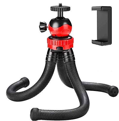 Image of Adofys Flexible Gorillapod Tripod with 360 Rotating Ball Head Tripod for All DSLR Cameras(Max Load 1.5 kgs) & Mobile Phones + Free Heavy Duty Mobile Holder