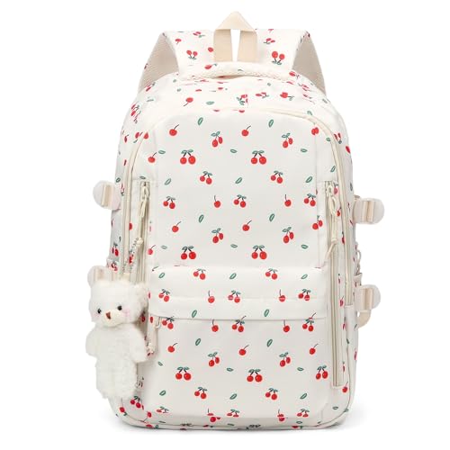 jingyuKJ Mochila Coquette Flower – Linda Mochila Estética Kawaii, Mochila Diária, A02 Cherry, Mochilas Daypack