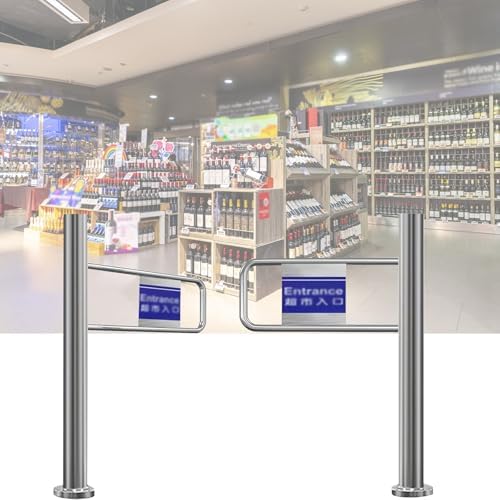 Durable Stainless Steel Automatic One-Way Swing Door – 39" Entrance/Exit for Bars, Stores & Malls, Secure Push-Only Access Control Device for Enhanced Safety