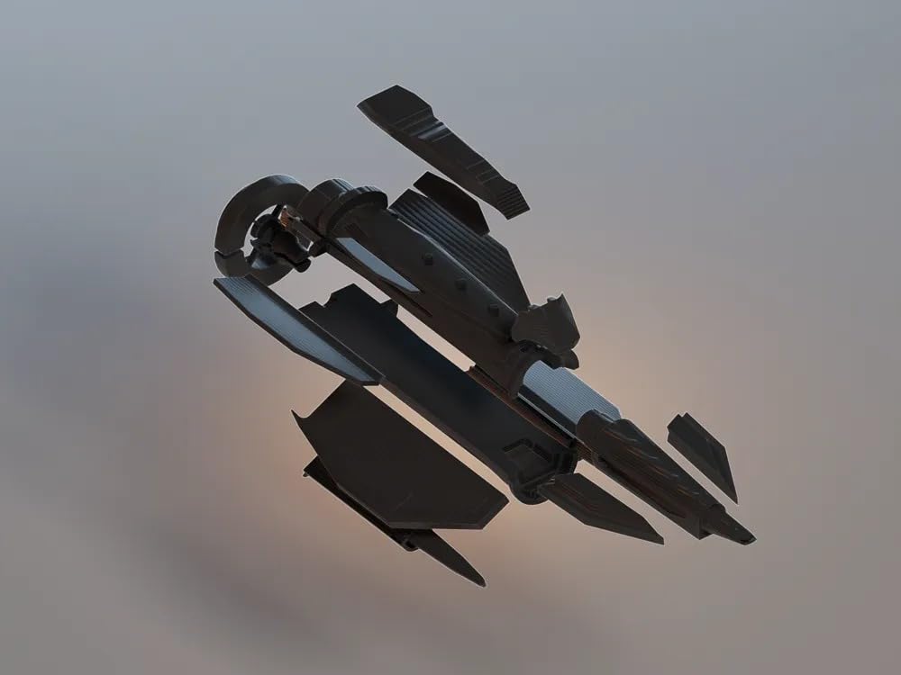3D CRAFT Scale Model Kit Spaceship Parts, Plastic Assembly Pieces,Multicolor 2
