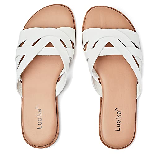 Luoika Wide Width Comfort Slide Sandals