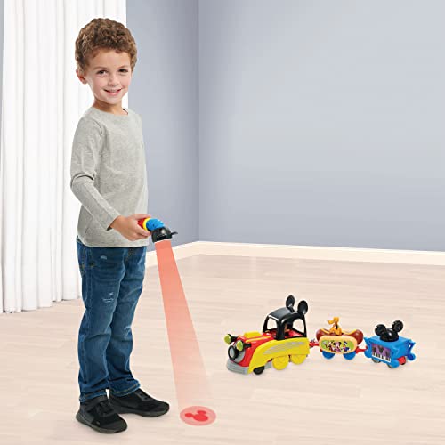 Disney Junior Mickey Mouse Funhouse Light The Way Train, Musical Toy Train Set With Controller, Preschool, Amazon Exclusive , By Just Play #TOP2