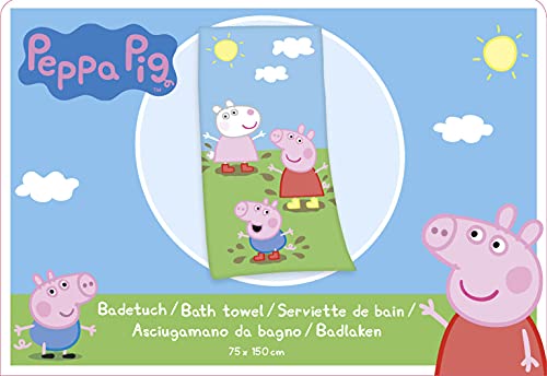 Toalla Peppa Pig Herding de algodon para la playa y piscina infantil 5