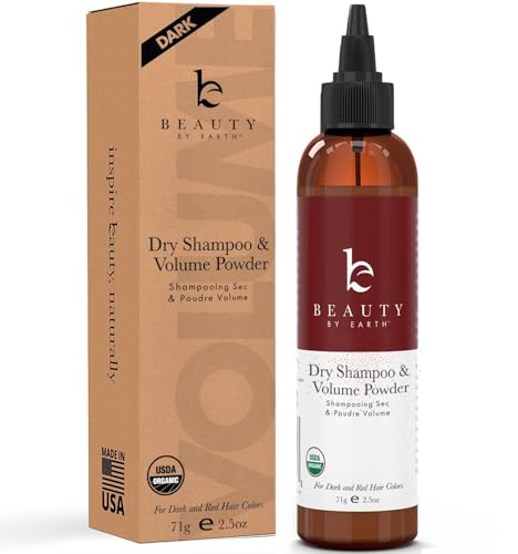 Organic Dry Shampoo Powder - Non Aerosol Volumizing &...