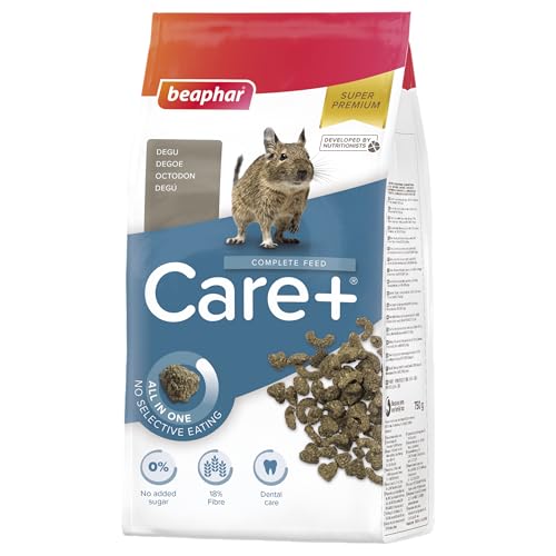 Beaphar – Care+ – Alimentation Super Premium extrudée pour octodon – Extrait de thé Vert – 18% de Fibres – Haute digestibilité – Participe à...
