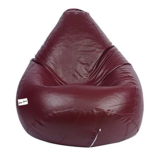 Skyshot Classic Bean Bag Filled with Beans/Fillers (XXXL, Maroon)