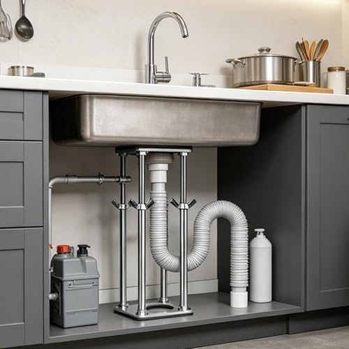 Support pour évier à encastrer robuste sous plan de cuisine