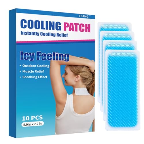 10 Pack Instant Cooling Ice Packs for Outdoor Activities Summer Heat Relief - Large Disposable Cooling Patches for Neck Body Camping Hiking Sports Instant Temperature Drop