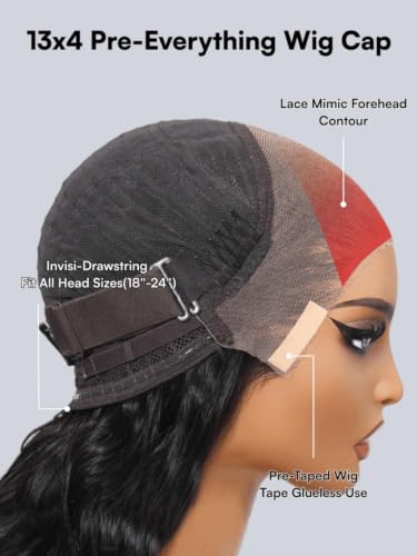 Image of Beauty Forever Pre Everything Glueless Yaki Straight Bob Wig Human Hair,13x4 Pre Cut HD Lace Front Drawstring Wig,Bye Bye Knots Pre Bleached Pre Plucked Ear to Ear Lace Short Bob 150% Density 12inch