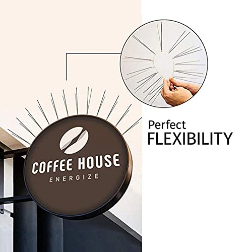 Afschrikmiddel voor duiven Vogel Spikes voor Duiven Anti Klim Muur Hek Vogels Controle Spikes Roestvrij Staal Anti-klimmen Spikes Gebruikt voor Daken Muren Repelling Vogels en Katten 25cm 2 Stuk - Image 7