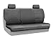 Coverking Rear 60/40 Split Bench Custom Fit Seat Cover for Select GMC Sierra 2500 HD/3500 HD Models - Velour (Gray)