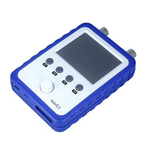 Image of NooElec JYETech WAVE2 2-Channel Portable Digital Storage Oscilloscope & DDS Function Generator - Fully Assembled and Tested DSO 15801 with Battery, Large 2.4 inch Color Touch Screen, and 2 BNC Probes
