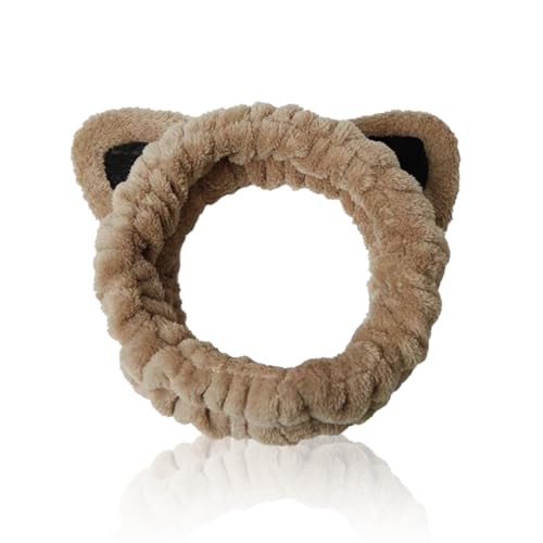 Fascia Skincare, Orecchie di Gatto Fascia per Viso Spa per Trucco e Lavaggio Viso Fascia Elastica Donna per Spa Yoga Sport Doccia Viso Fascia da Avvolgere per Ragazze e Donne