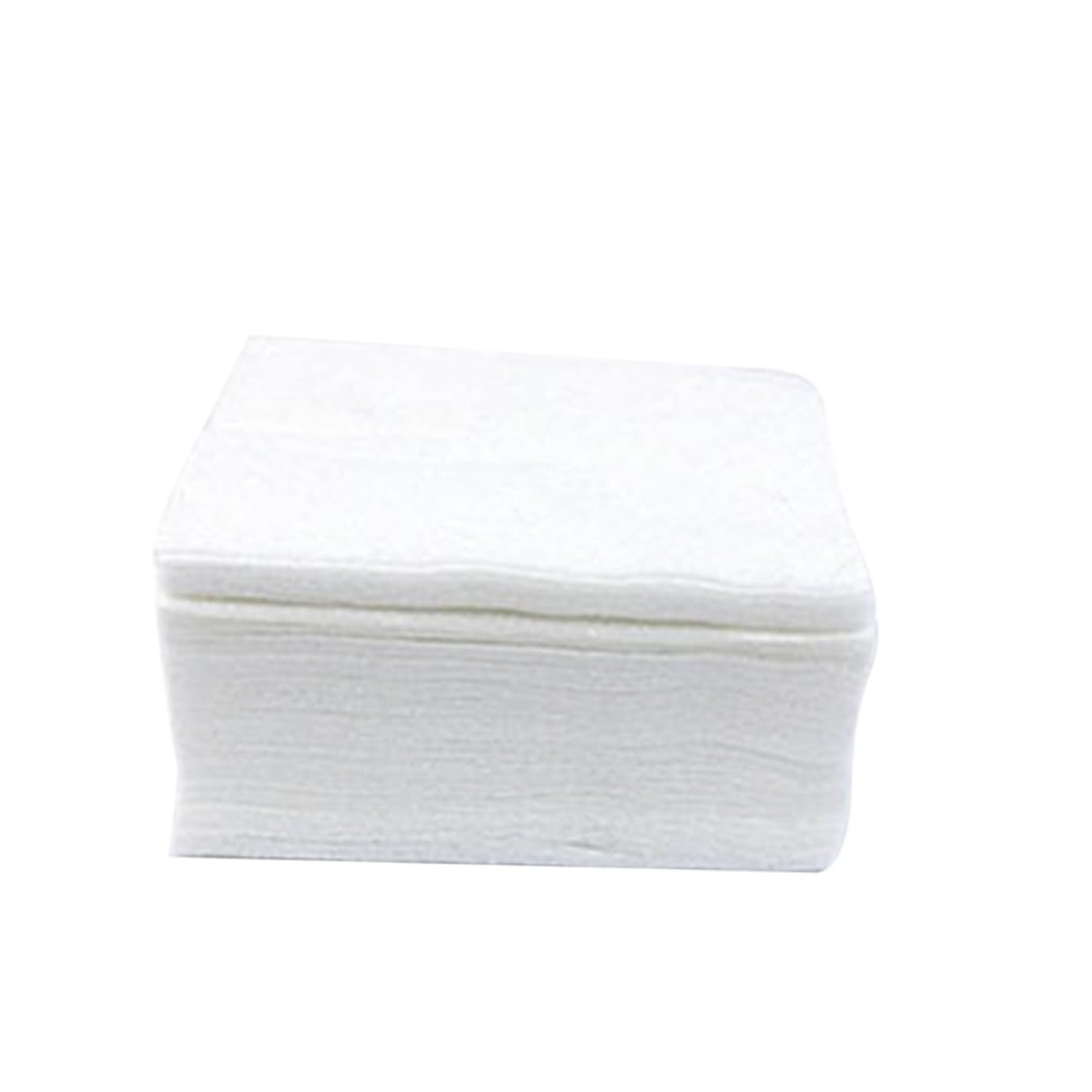 FOMIYES 100pcs Makeup Remover Pads Plastic Box Single Layer Cosmetic Cotton Pads White Gentle Nail Polish Remover for Convenient Skin Friendly Use