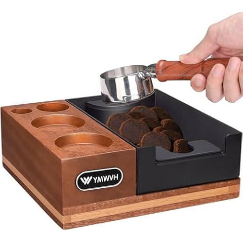 Espresso Knock Box and Tamping Station 51 54 58mm Espresso Accessories Organizer Box V3 Espresso Coffee Organizer Box Fit All Size Tamper Distributor Portafilter Cover
